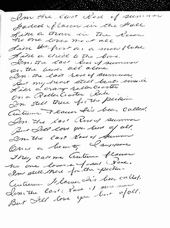 Last Rose Of Summer Lyrics by Shirley Hall