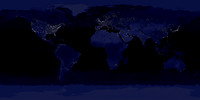 The Lights on Earth at Night
