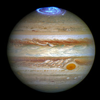 Hubble Captures Vivid Auroras in Jupiters Atmosphere