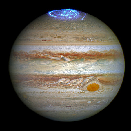 Hubble Captures Vivid Auroras in Jupiters Atmosphere